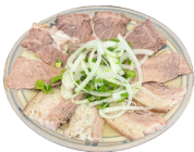 lẩu bún bò - thịt cuốn mẹt