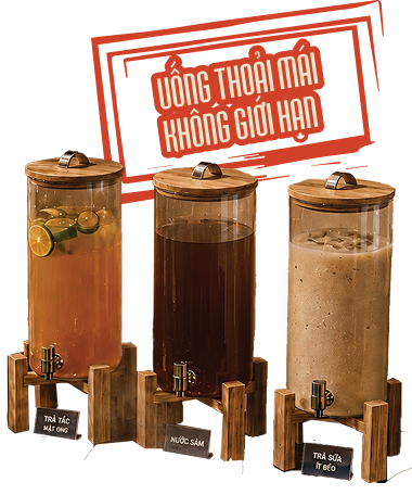 lẩu bún bò - nước uống không giới hạn